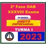 2ª Fase OAB XXXVIII (38º) Exame - Direito Empresarial - TURMA I (CERS 2023) - Curso Regular